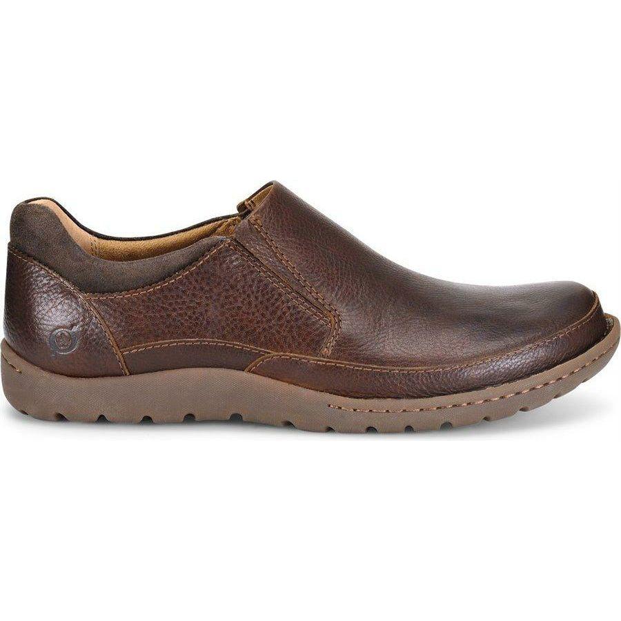 BORN Uomo – Mocassini Slip-on Nigel In Camoscio Grigio, Taglia 44.5 EU - 6