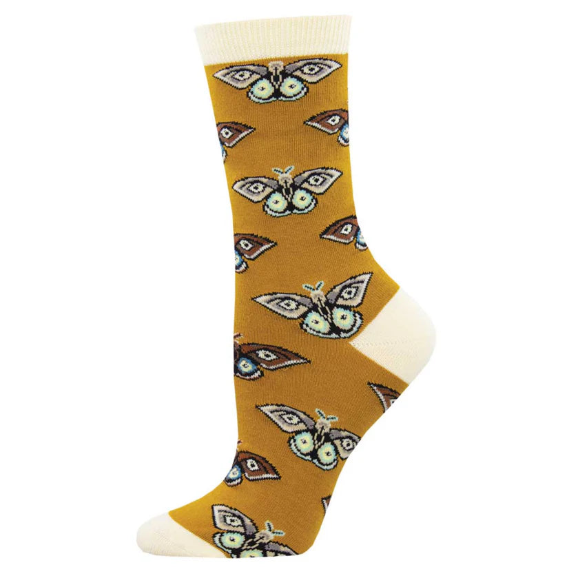 Socksmith Vintage Moths Crew Sock