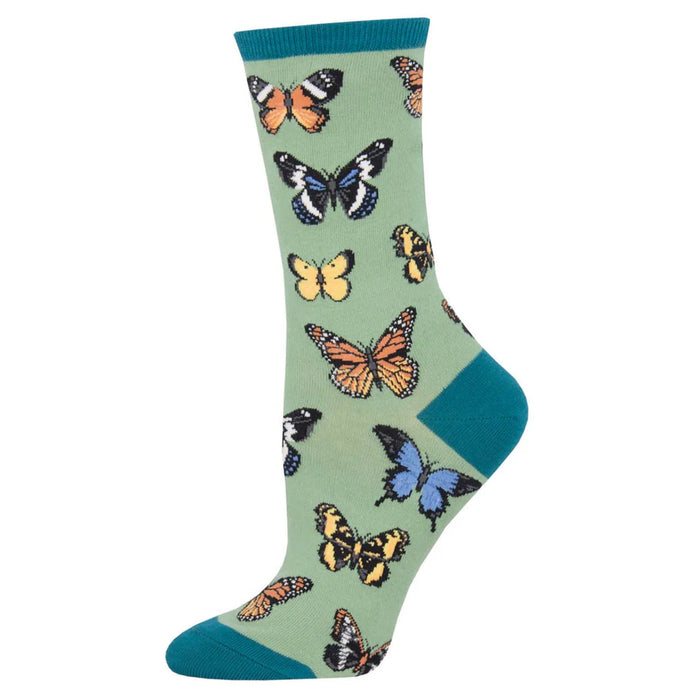 Socksmith Majestic Butterflies Crew Sock