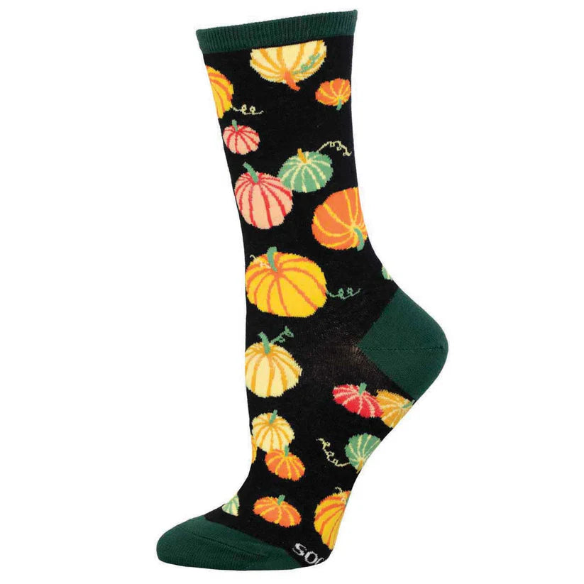 Socksmith Aint That Something Pumpkin Cotton Crew Sock