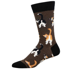 Socksmith Cat Butts Men's Crew Sock