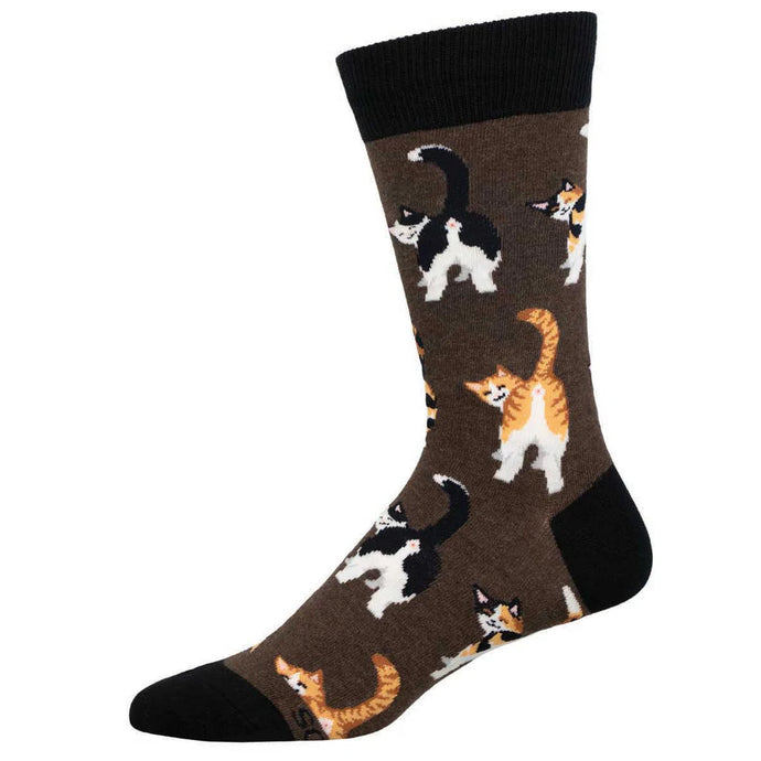 Socksmith Cat Butts Men's Crew Sock