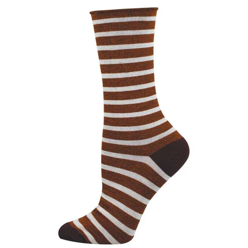Socksmith Bamboo Basic Sailor Stripe Roll Top