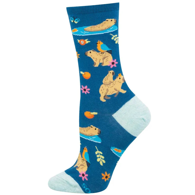 Socksmith Capybara &amp; Co Cotton Crew Sock