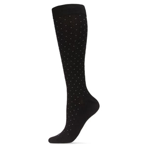 Me Moi Swiss Dot Cotton Compression Socks