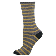 Load image into Gallery viewer, Socksmith Bamboo Basic Sailor Stripe Roll Top