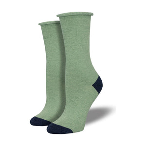 Socksmith Contrast Heel/Toe Crew Sock