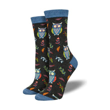 Load image into Gallery viewer, Socksmith Cute Hoot Crew Sock