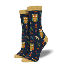 Load image into Gallery viewer, Socksmith Cute Hoot Crew Sock