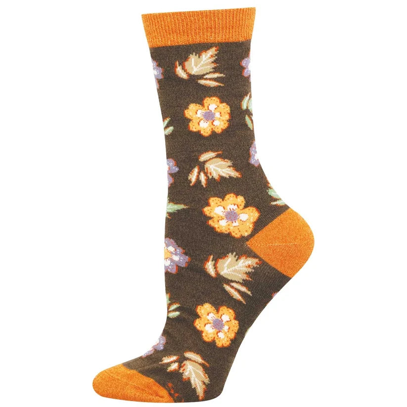 Socksmith Autumn Foliage Bamboo Crew Sock