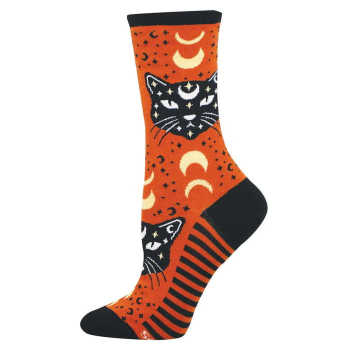 Socksmith Mystic Cats Cotton Crew Sock
