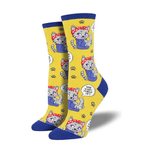 Socksmith We Can Mew It Crew Sock