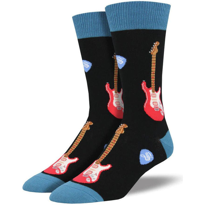 Socksmith Electric Guitars Men's Crew Sock