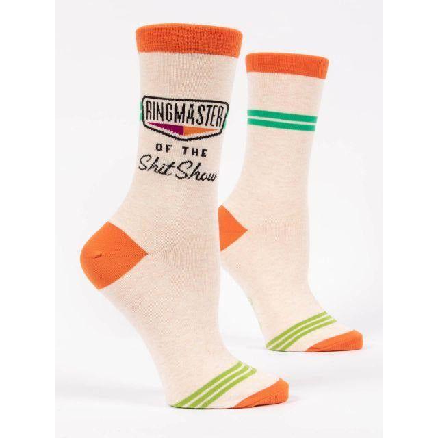 Blue Q Ringmaster S--- Show Womens Crew Socks