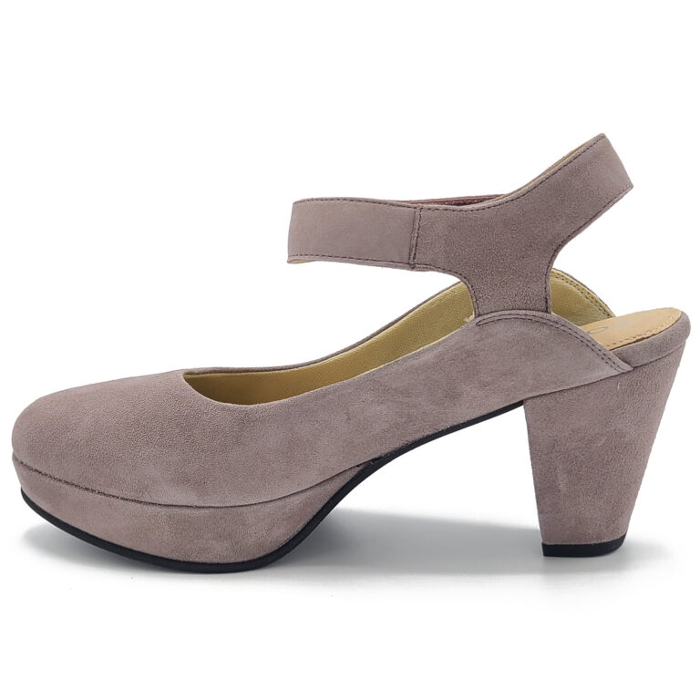 Venus Taupe Suede Right Side